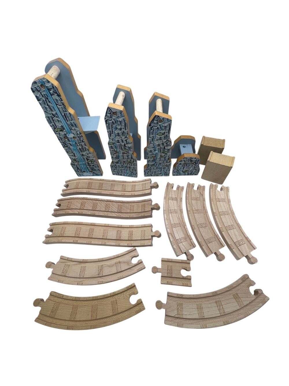 Thomas Wooden Railway Rheneas Roller Coaster Mountain Risers Train Tracks VTG